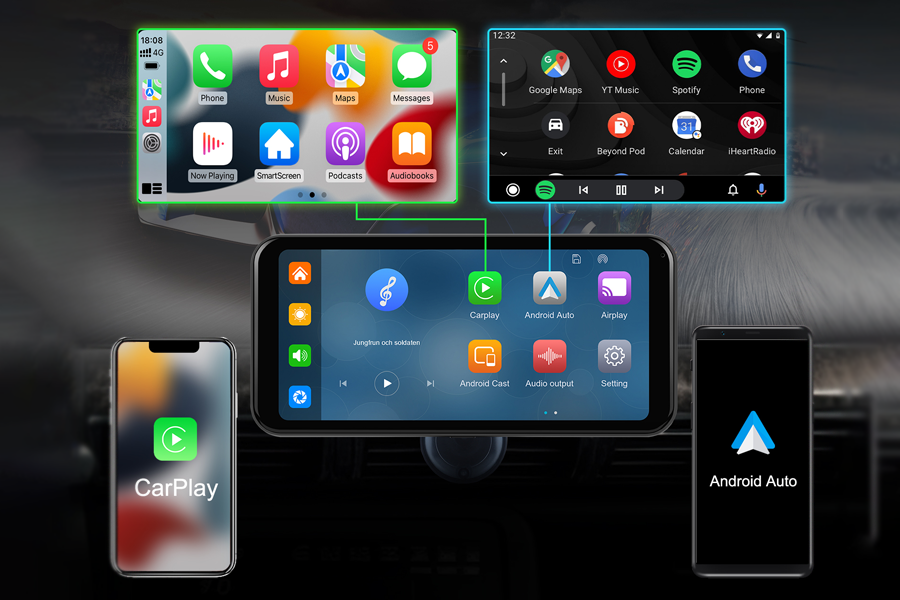 Bluetooth Car Stereo with Apple CarPlay